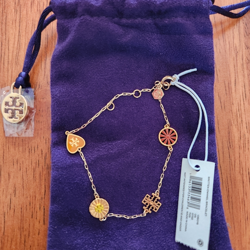 Tory Burch Britten Enamel Bracelet
